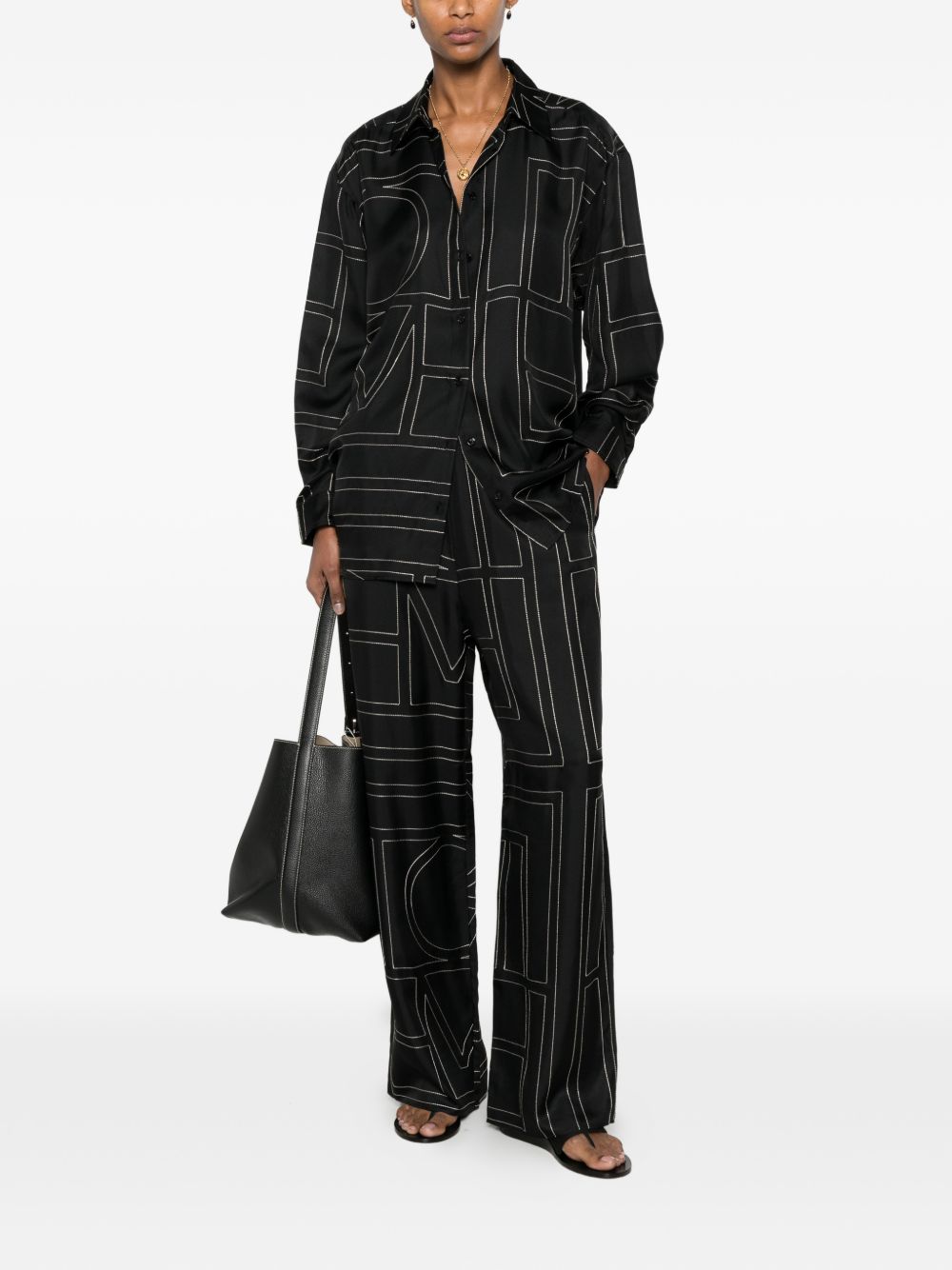 Toteme Pre Trousers - BLACK | 996d72eb5a821b5b952b58989eb7d0ee70baec54