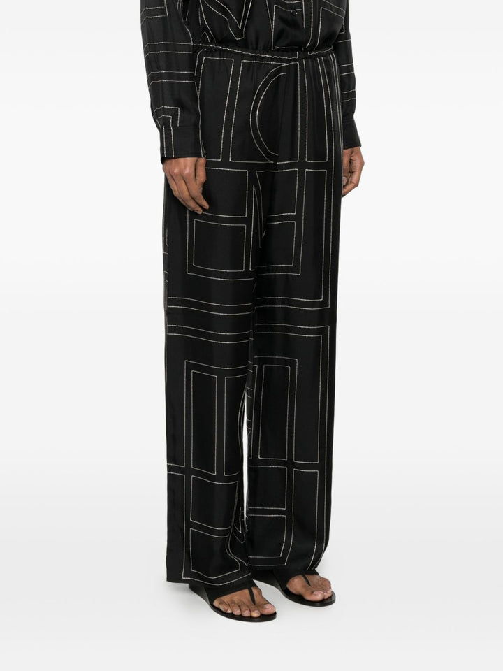 Toteme Pre Trousers - BLACK | 0984435425b3fe9cbb1b870b87c35cc96faf1261