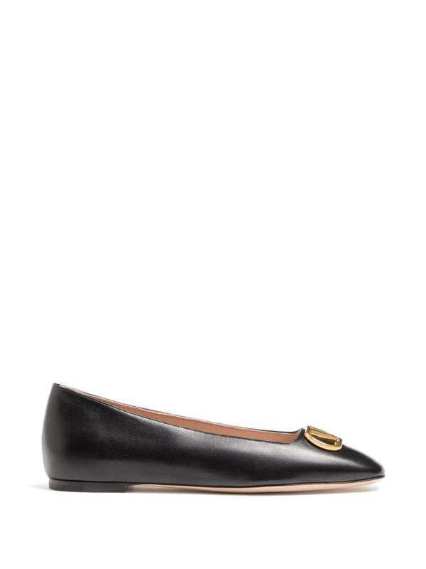 Vlogo Signature Leather Ballet Flats