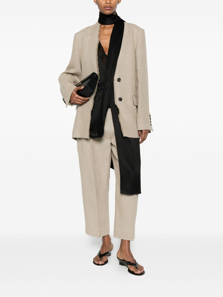 Toteme Pre Trousers - BEIGE | dfaec34083857c64e63b76ef39cff0363383beba