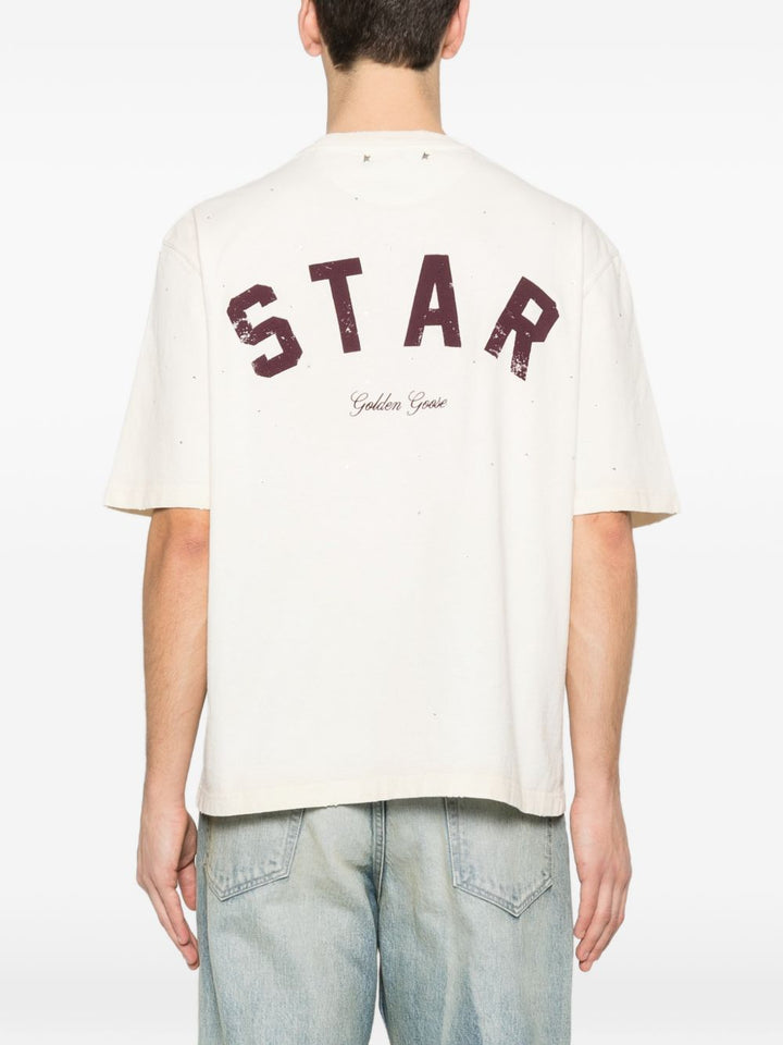 Golden Goose T-shirts and Polos - WHITE | 1ac7419f89cdc055f3ad7cc6e50e16775c16bd65