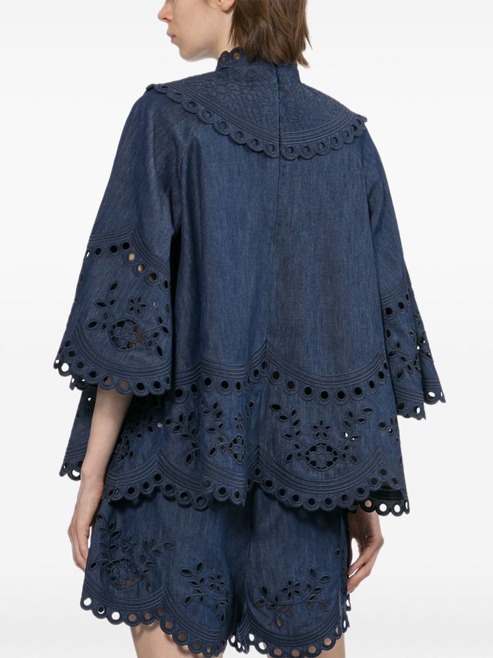 Zimmermann Top - BLUE | 513e10f514334911ac21d1fbb732f27cf99a0e46