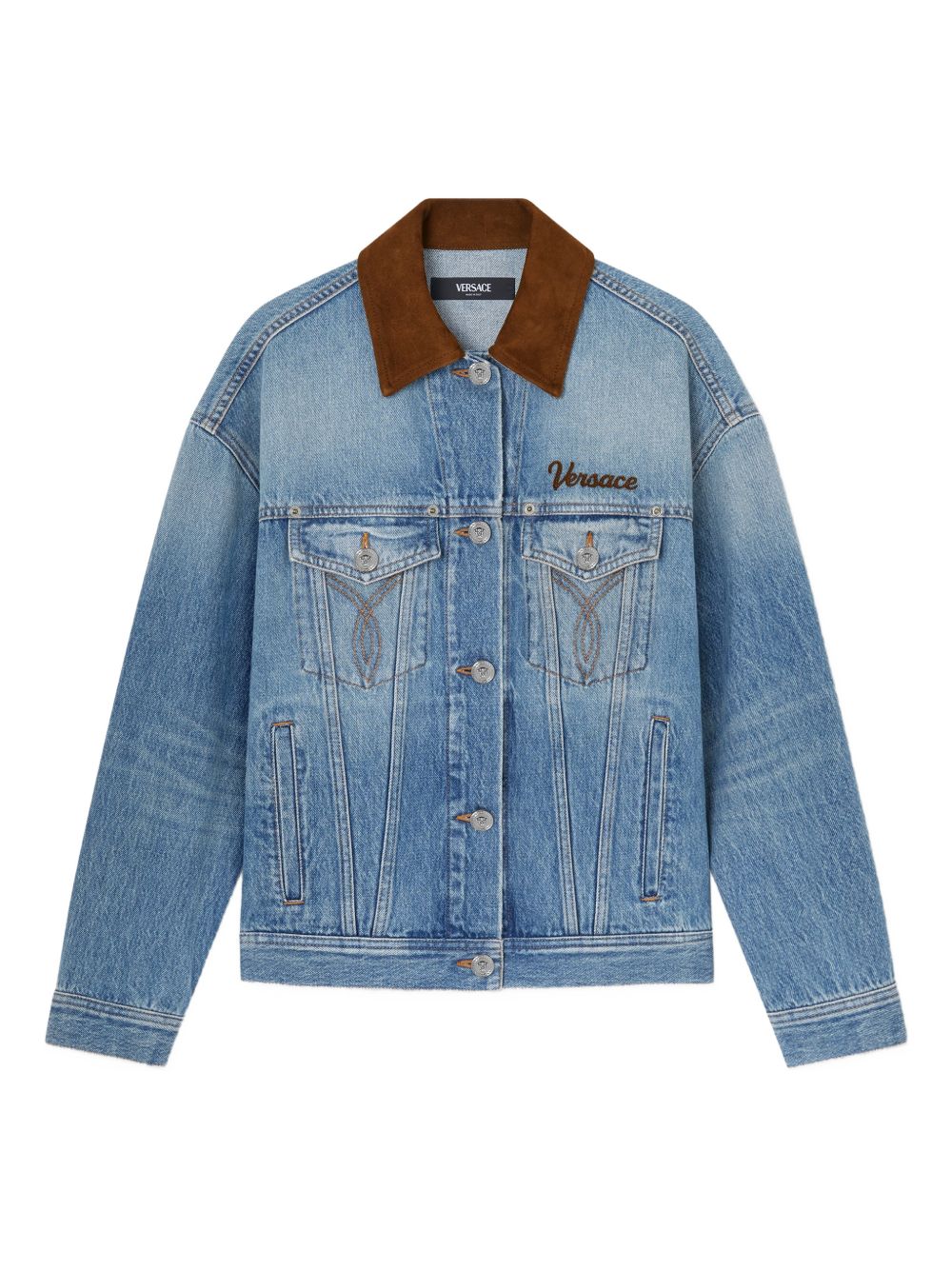 Versace Coats - BLUE | 09ce2108bfff9b41091bf6fb6961e8e3cabeb290