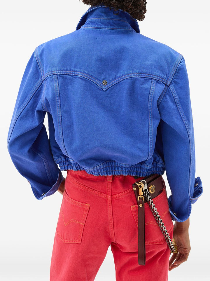 Versace Coats - BLUE | f52d23e814f73c3e9e8025f4af8e75fc1af1b654