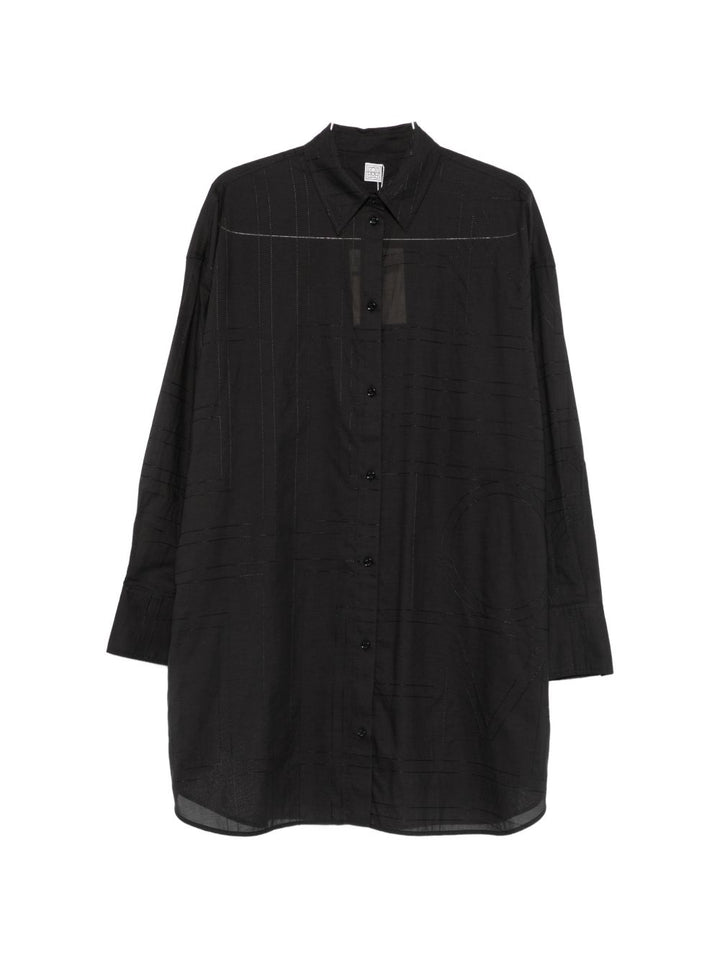 Toteme Pre Shirts - BLACK | 82619b5123d41a66399df9137e1c2b055a36b4af