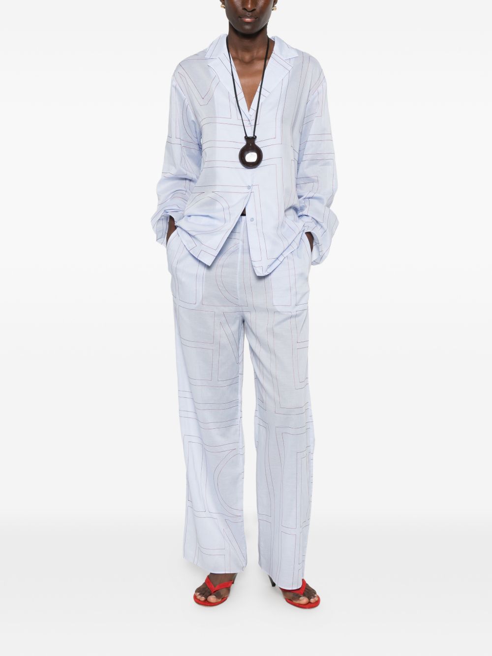 Toteme Pre Trousers - BLUE | a7f780cf70abc7058d236231a0650c3e479c4aad