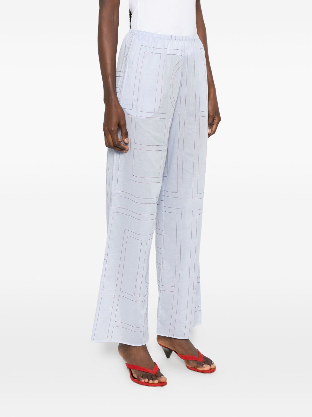 Toteme Pre Trousers - BLUE | eadef1e55a2c73f5d484afa032465866f9584823