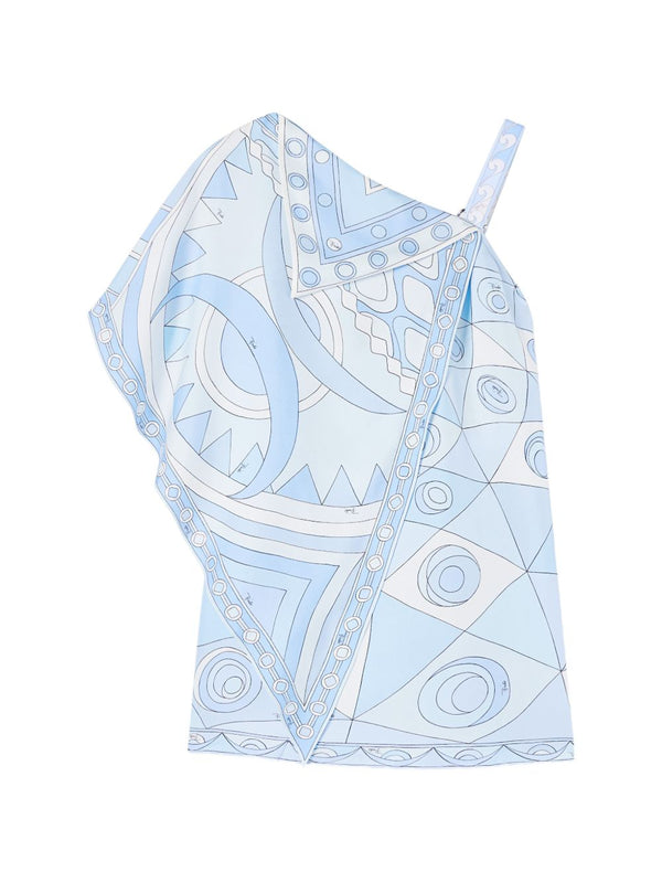 Printed Silk Mini Dress