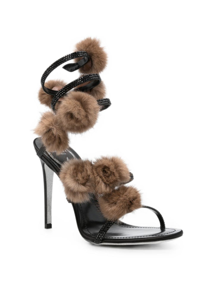 Rene' Caovilla Sandals - BLACK | f8ab171cbcce1130d9906a1beed79dfc187a1f42