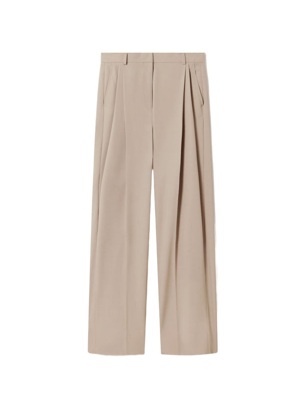 Pleated Wool Trousers