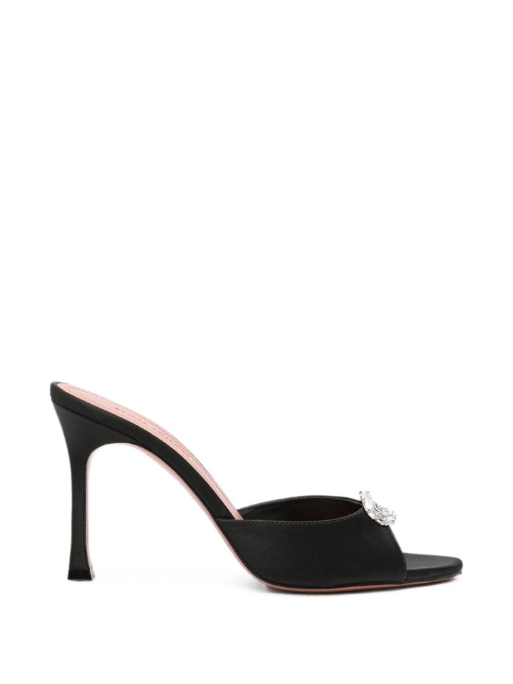 Amina Muaddi Sandals - BLACK | eed463f548805bf7b7404f92453f43eab722ebe4