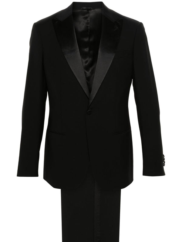 Slim Fit Wool Tuxedo Suit