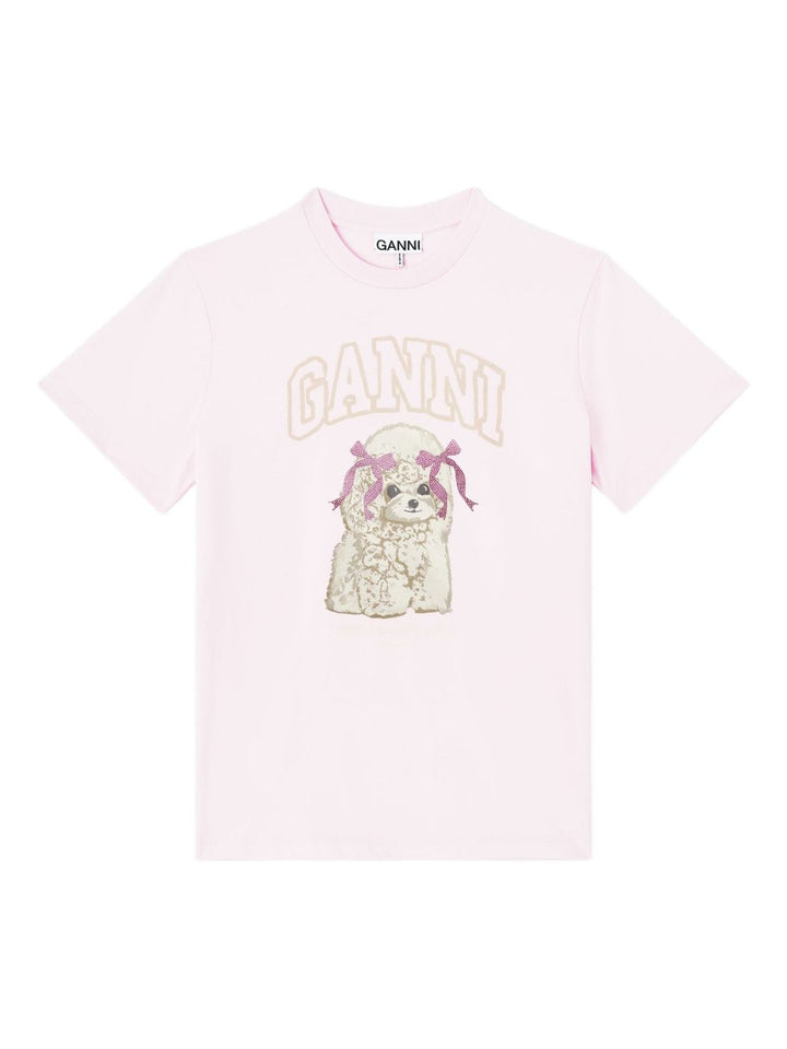 Ganni T-shirts and Polos - PINK | 7d6a0767fa64f83505d5d7f347bb8982303a675c