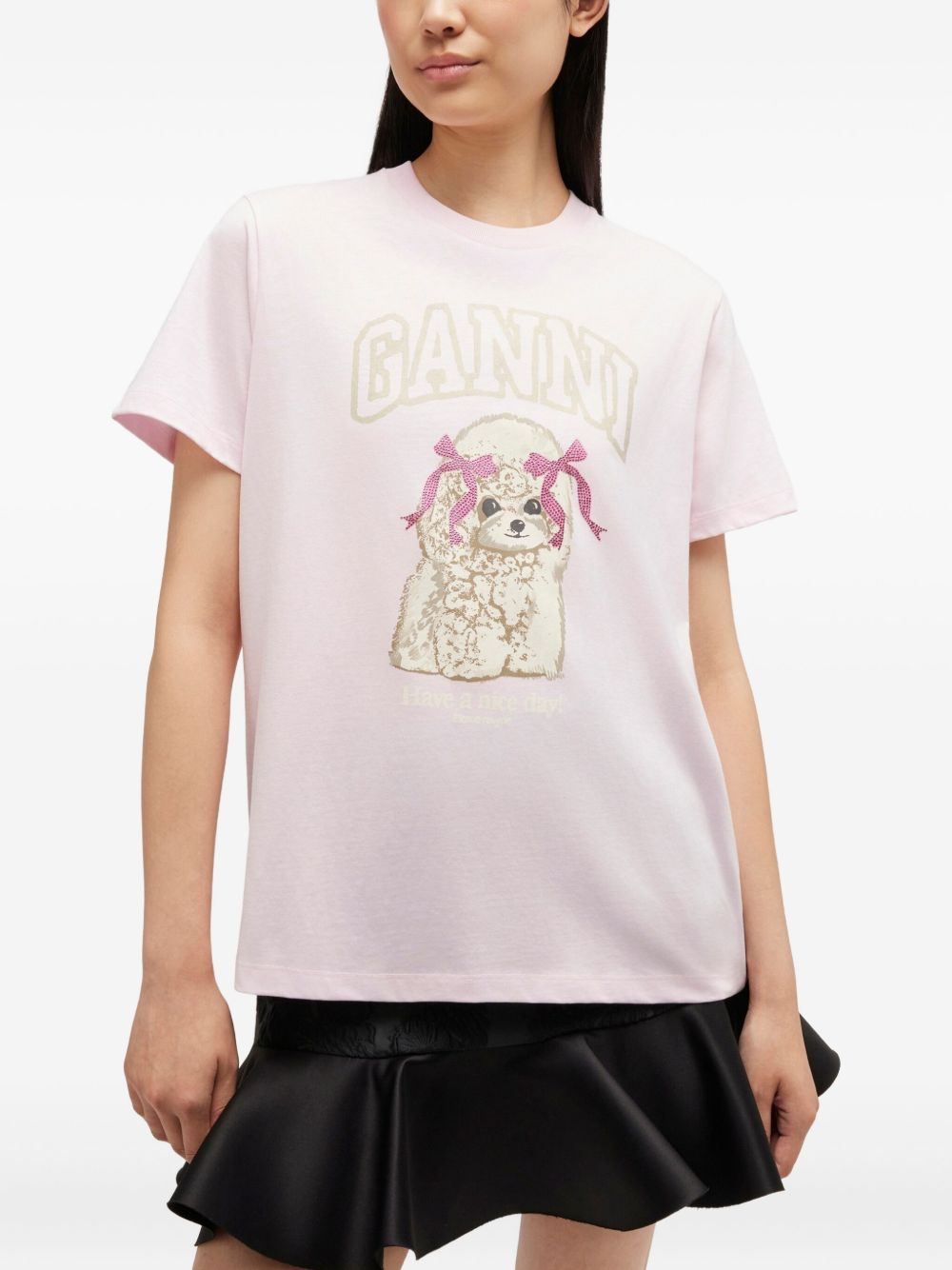 Ganni T-shirts and Polos - PINK | 2c994da49ce705fbfb24d370883ab2bbd60c1982