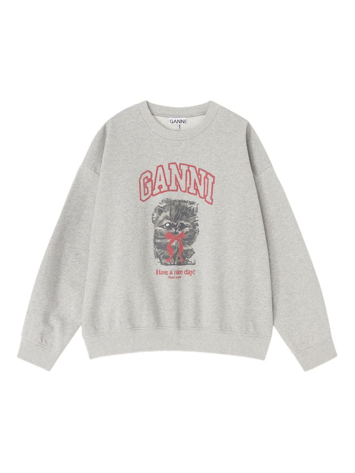 Ganni Sweaters - GREY | 9bf33caa90fc66e1ae99c6ec51ce0654f92f93a0