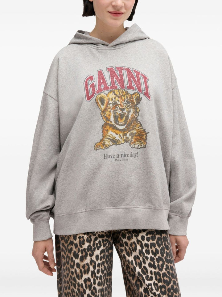Ganni Sweaters - GREY | 675d9d01f509a49ed531501f442452d1100bec3f