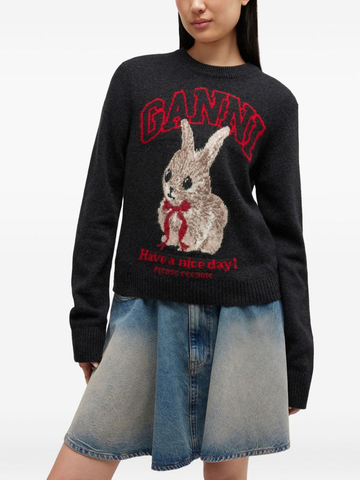 Ganni Sweaters - BLACK | 40c66e7bf39a58320f4db7db50778a65c01d23a8