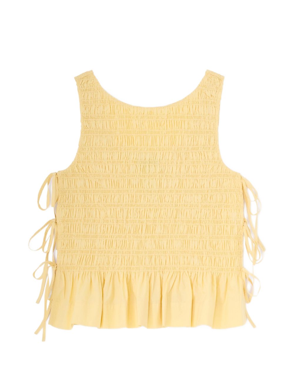 Ganni Top - BEIGE | 7aace7e25e2c3a959f1555635df5fd582db70669