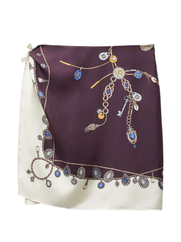 Printed Silk Skirt