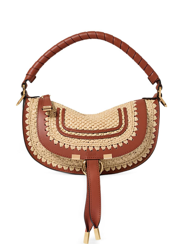 Marcie Mini Rafia Shoulder Bag