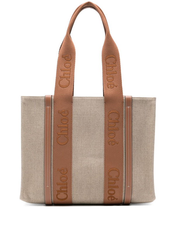 Woody Linen Tote Bag