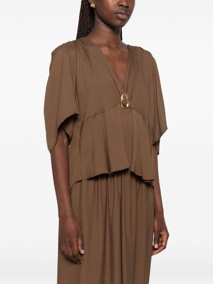 Forte Forte Top - BROWN | 89c001cfbb5173316496b8238b69a3eab1149825