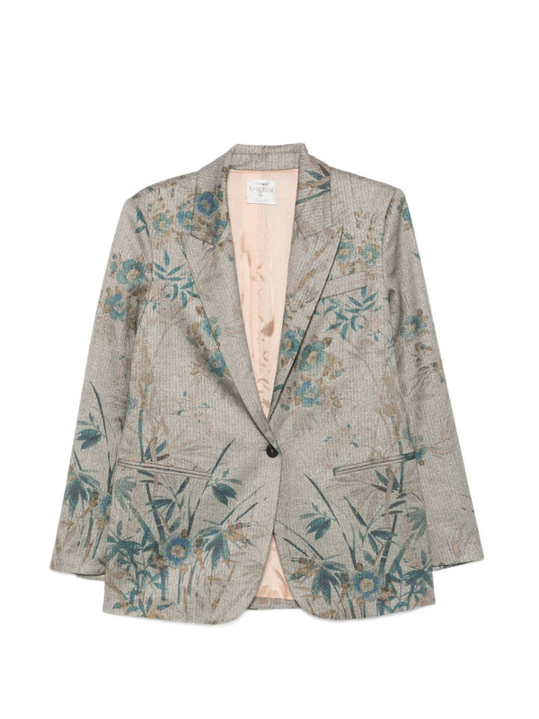 Printed Single-Breasted Jacket