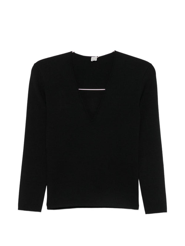 V-Necked Sweater