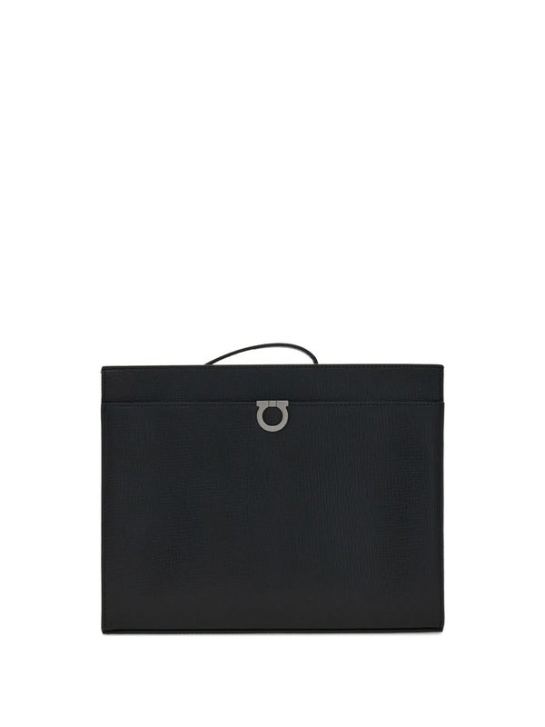 Gancini Leather Pouch