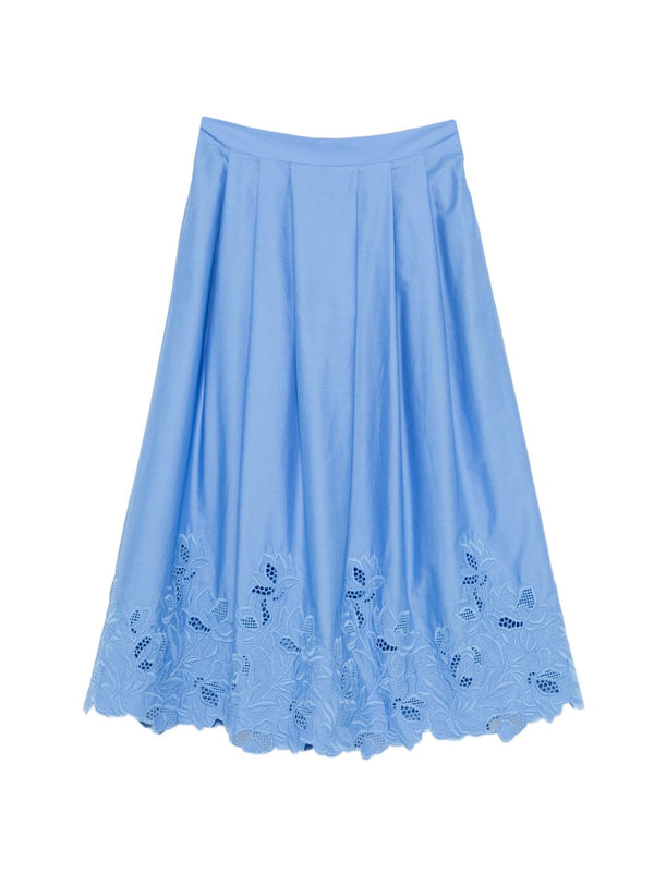 Embroidered Cotton Skirt