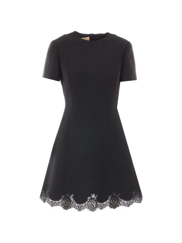 Wool And Silk Blend Mini Dress