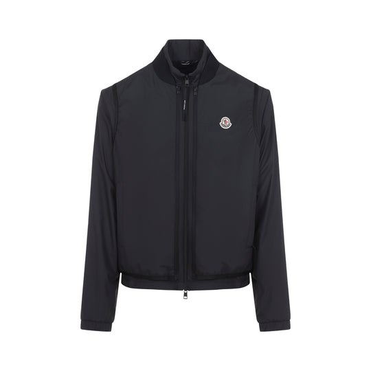 Black Hemmoor Polyester Jacket