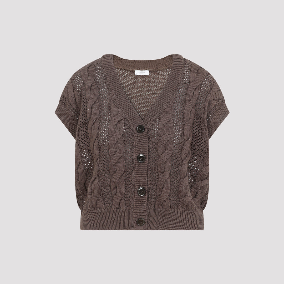Peserico V neck - Marrone | d675694e0bdb47e9b62a6421dede6eef91ce2c7e