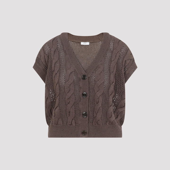 Peserico V neck - Marrone | d675694e0bdb47e9b62a6421dede6eef91ce2c7e