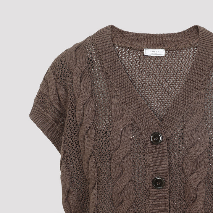 Peserico V neck - Marrone | 9e645bf33551db79eee35fff70cf79682bfb488a