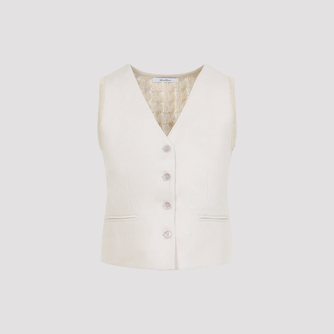 Max Mara Gilet - Nude & Neutrals | fa97d2fb74a00e80d758660387669c8d57f11189
