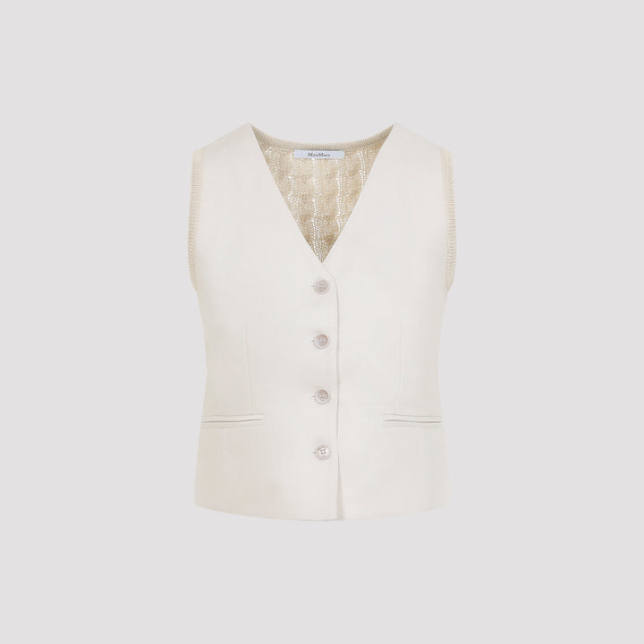 Max Mara Gilet - Nude & Neutrals | fa97d2fb74a00e80d758660387669c8d57f11189