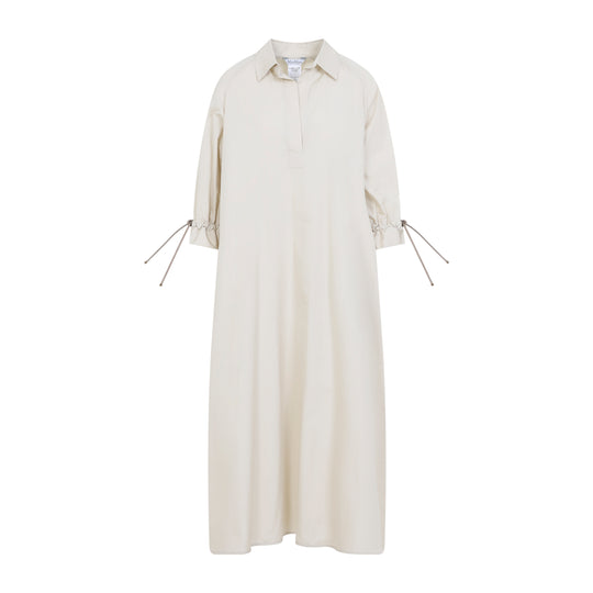 Linen White Cotton Mirto Chemisier Dress