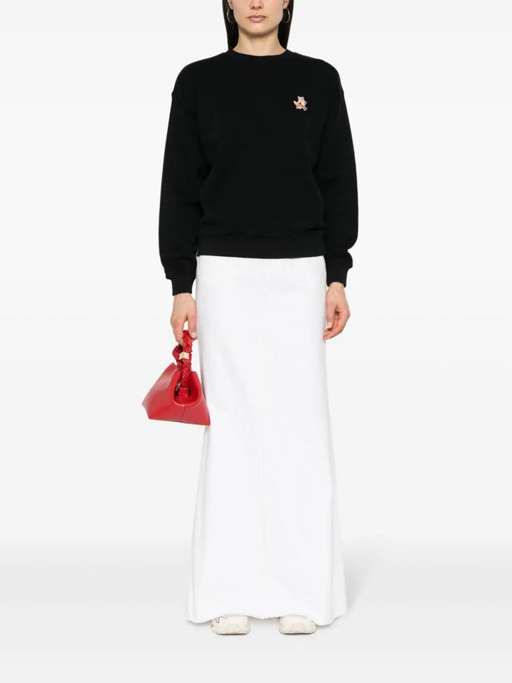 Maison KitsunÉ Round neck - Nero | 3e3b1c3949b407e2a10ebea3a5f3883d45c5db98