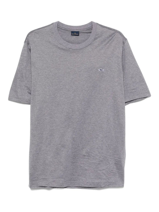 T-Shirt In Cotone Con Patch Logo