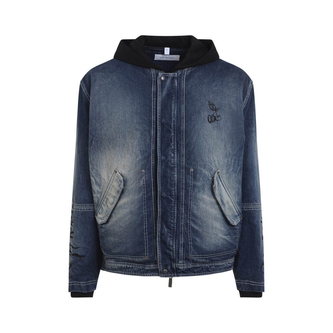 Off White Giacche - Blu | 7aa370ab64e7cca60a4bb3b0c12776b5c3ac399a