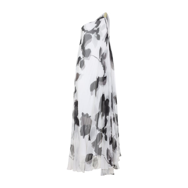 White Fuggito Polyester Long Dress