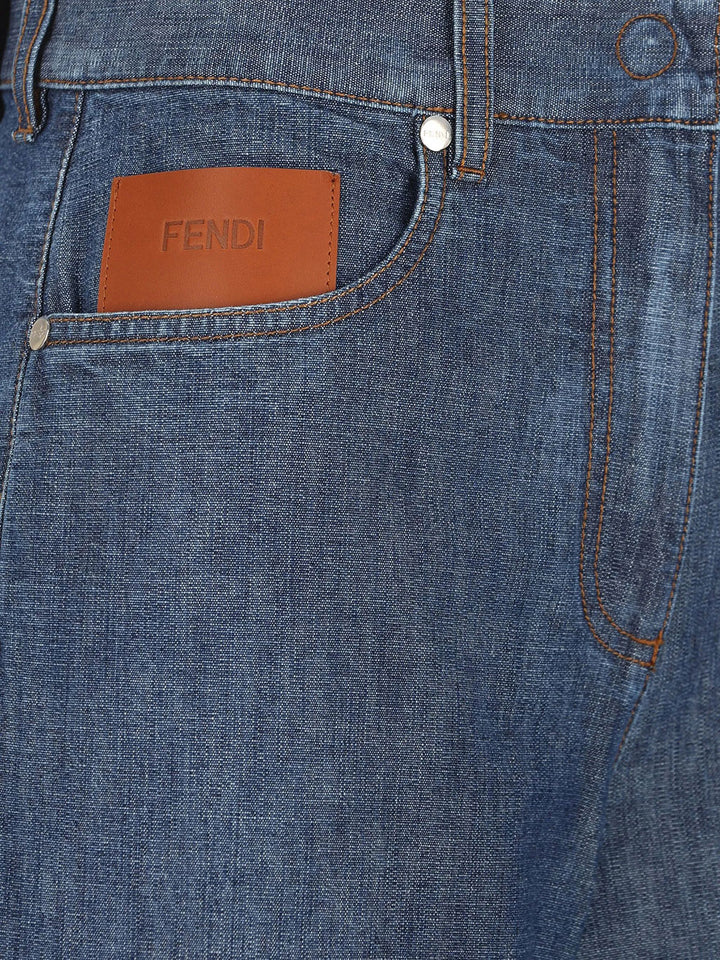 Fendi Wide leg - Blu | 9dab7071c276c0023d496fdd1a375a64240a8a6e