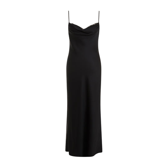 Black Silk Evening Dress