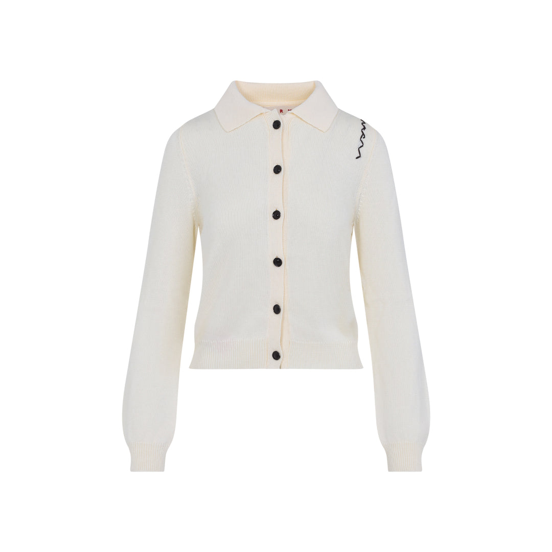 Marni Cardigan - Bianco | a80ad2b7e8333dd24f9e683077f02035abcf720a