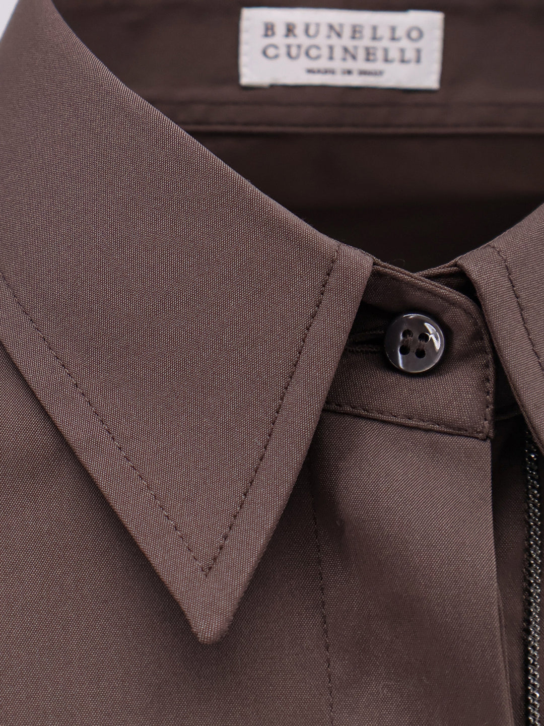 Brunello Cucinelli Shirts - DARK BROWN | 5ebf039b7515bb66558298da627d4ca2619578cf