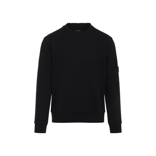 Black Cotton Sweatshirt