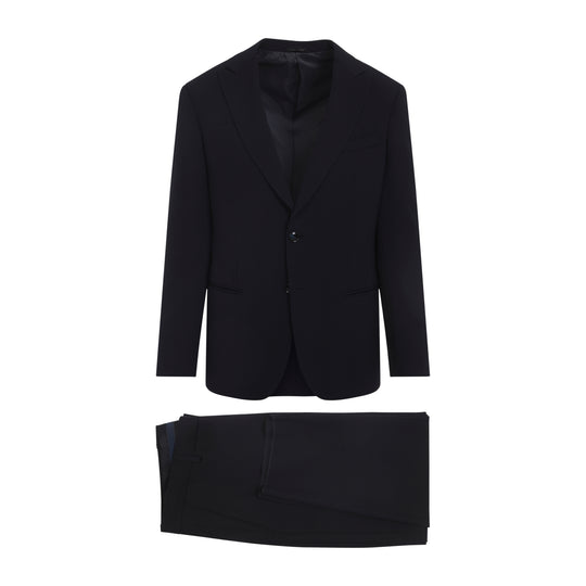 Dark Navy Blue Virgin Wool Suit