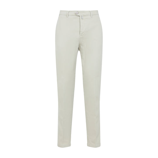 Sand Beige Cotton Trousers