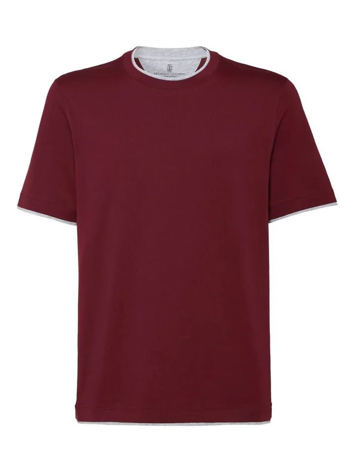 Brunello Cucinelli T-shirts - Rosso | ac57e429ea2186c96771dc243250237c272129a5